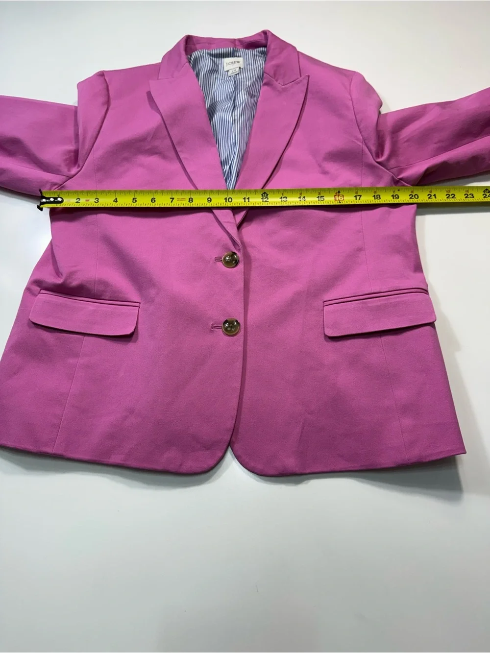 J. Crew Fuchsia Notch-Lapel Tailored Blazer
